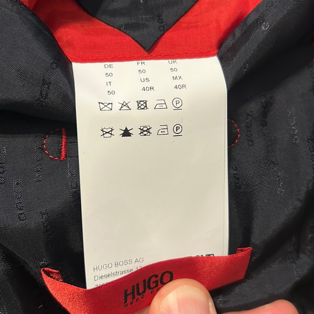 Hugo Boss Super Navy Suit Jacket Size 40R